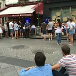 Quartier Montorgueil, voie piétonne, dans un immeuble du XVème